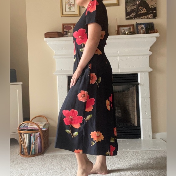 Vintage silk dress - Picture 2 of 6